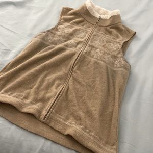 Cream and White Vest